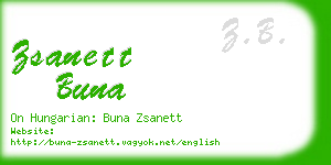 zsanett buna business card